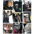 Dog Car Net Barrier Pet Barrier with Auto Safety Mesh Organizer Baby Stretchable Storage Bag Universal for Cars, SUVs -Easy Install, Car Divider for Driving Safely with Children & Pets - Guar