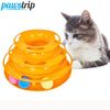 3 Level Tower Tracker (Orange) | Pet Toys, Chasing Ball in Tower Game for Pets | Multistage Interactive Toy, Fun Cat Game, Funny Dog Cat Interactive Toys - Guardian Pet Store