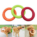 Medium/Large Dog Toys Ring Water Floating, Outdoor Fitness Flying Discs, Tug of War Interactive Training Ring for Medium and Big Dogs, 18cm (7inch) - Guardian Pet Store