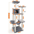 Cat Tree Luxury Cat Tower with Double Condos, Spacious Perch, Fully Wrapped Scratching Sisal Posts and Replaceable Dangling Balls - Guardian Pet Store