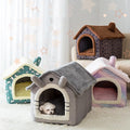 Comfortable Pet Cat Dog House Removable Dog Cat Bed Pet All Weather Cat Dog House Cat Puppy Shelter - Guardian Pet Store