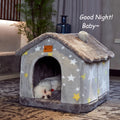 Pet Dog House Room Cat Tent Bed, Kitty House Self Warming Dog Cat Bed Pet Crates for Dogs Portable Folding Kennel for Pets Indoor Outdoor - Guardian Pet Store