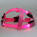 Illuminated and Reflective Dog Harness/Vest No Pull Collar for Large Big Pets, Sturdy Handle and Multicolored Fiber Optics - Guardian Pet Store