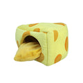 Hamster Bed Baby Guinea Pig Rabbit Chinchilla Hedgehog Cave Bed - Mini Sized, Cheese Shape Cozy Small Animal Beds House for Little Rats,Degu Ferrets - Guardian Pet Store